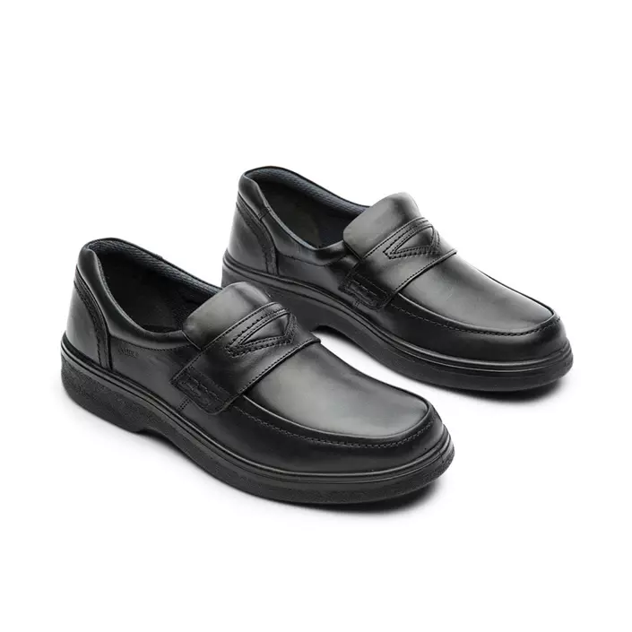 Ambré Classic Loafer business shoes, Black, large image number 1