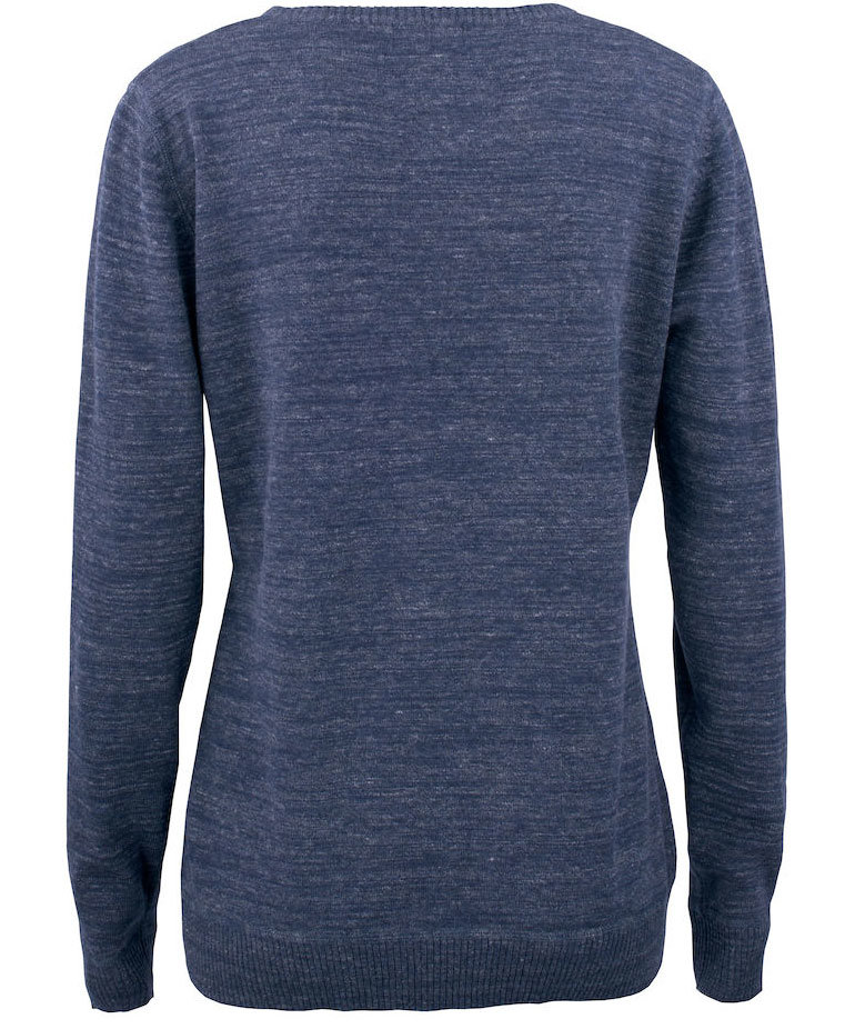 Cutter & Buck Eatonville Damen Strickpullover, Navy melange