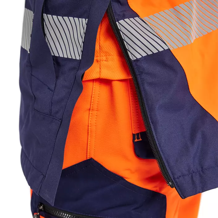 Blåkläder vinter parkajakke, Hi-Vis Orange/Marine, large image number 6