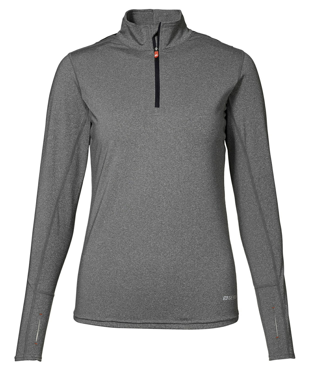 GEYSER Warm trainer lang&aelig;rmet dame l&oslash;be T-shirt, Gr&aring;, large image number 0