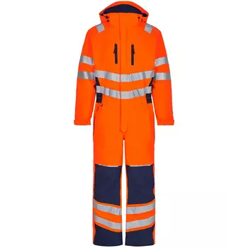 Engel Safety winter coverall, Orange/Blue Ink