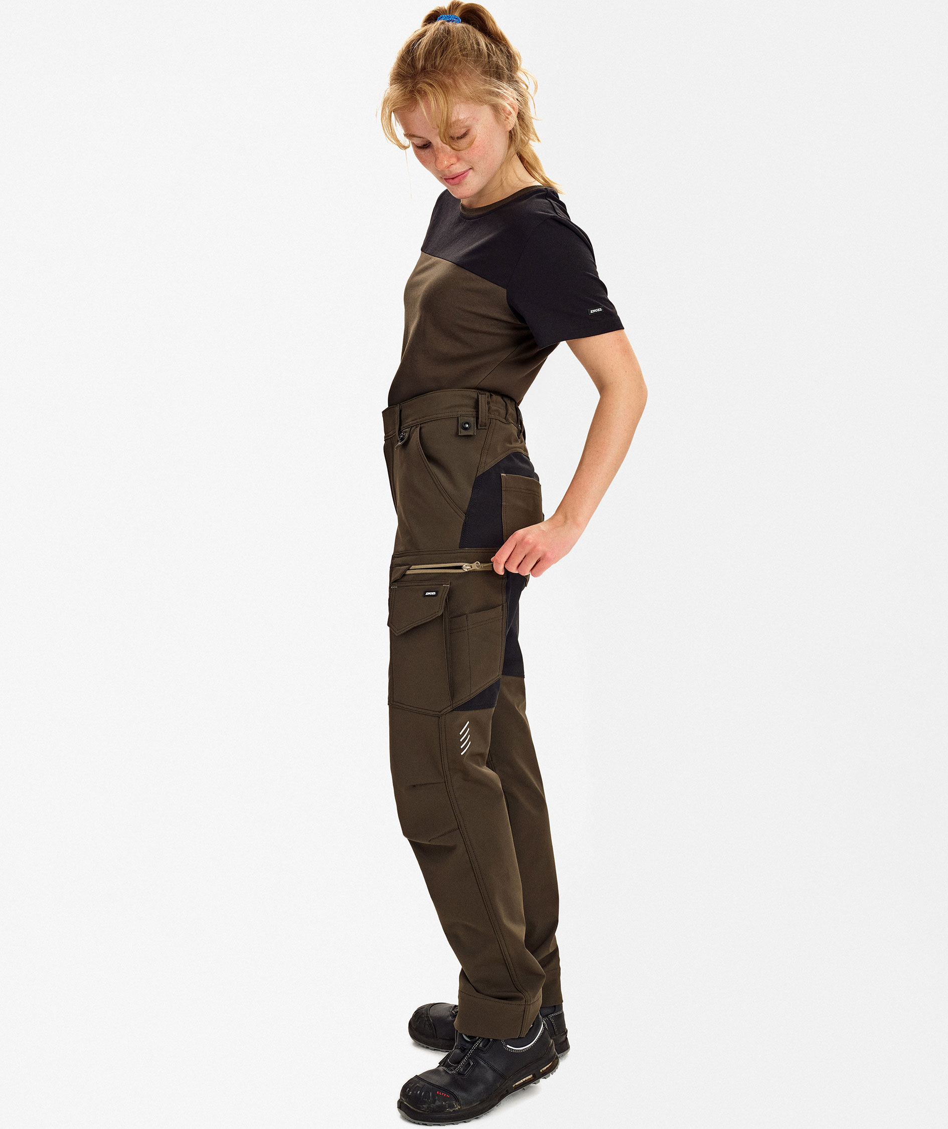 Engel Entire servicebyxa full stretch dam, Forest Green/Black, large image number 5