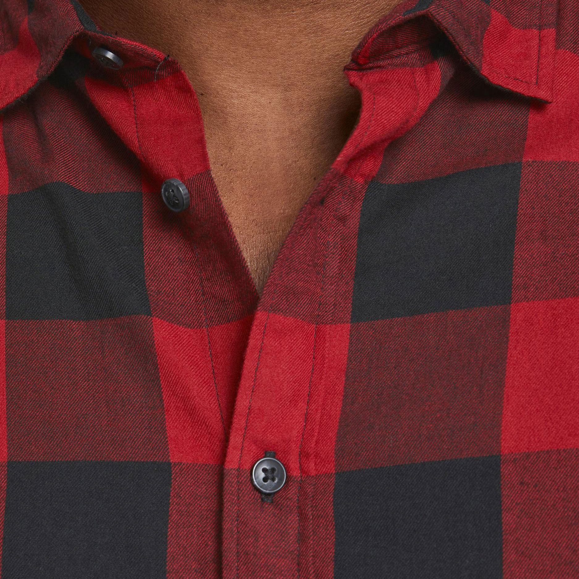 Jack & Jones JJEGINGHAM Plus Size Twill shirt, Brick Red, large image number 3