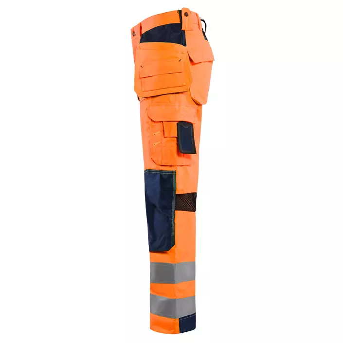 Blåkläder håndværkerbukser, Hi-vis Orange/Marine, large image number 3