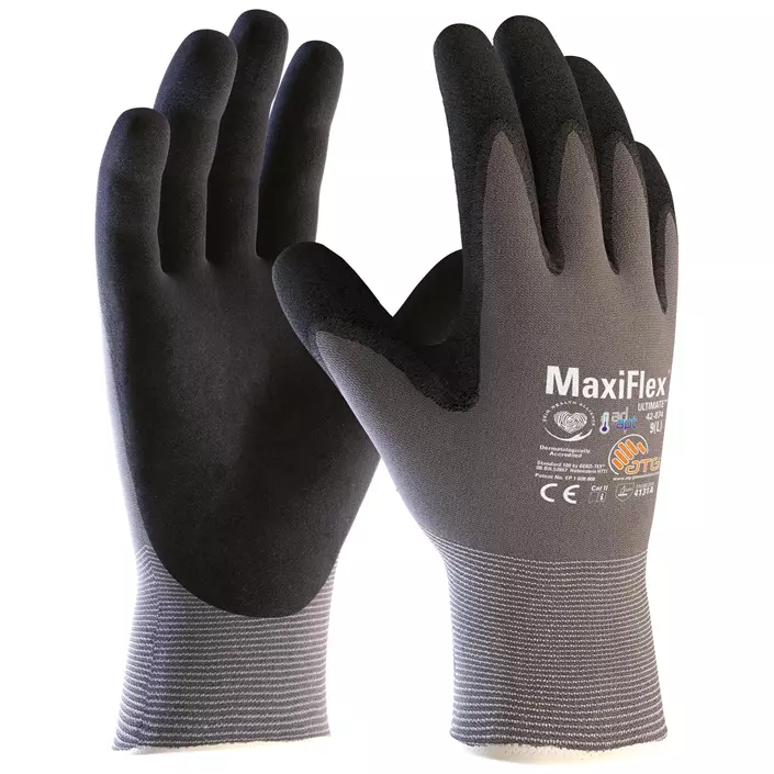 ATG MaxiFlex® Ultimate™ AD-APT® 42-874 work gloves, Black/Grey, large image number 0