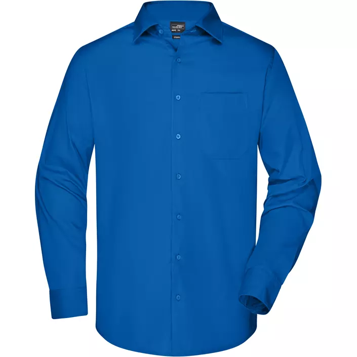 James & Nicholson modern fit  shirt, Royal Blue, large image number 0