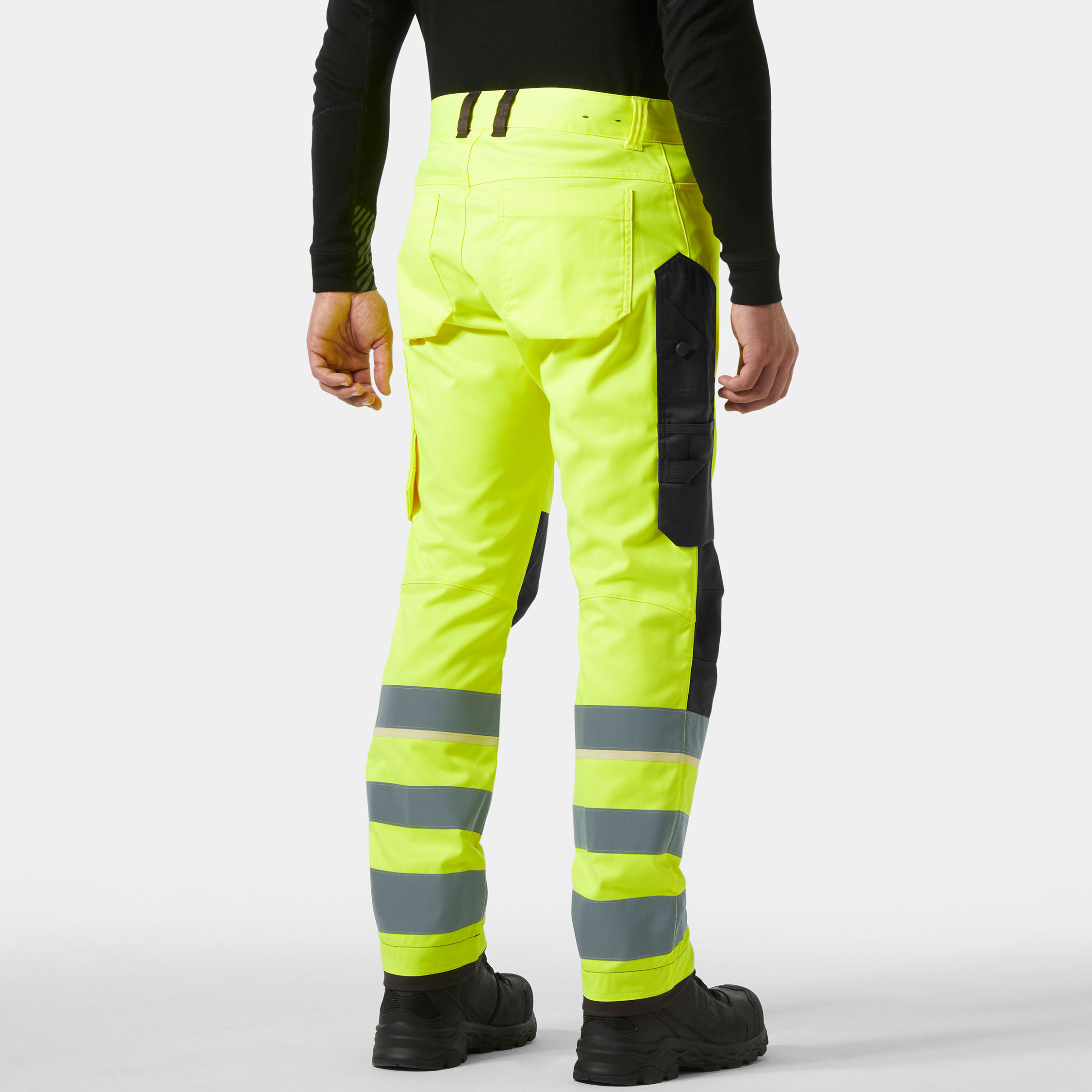 Helly Hansen UC-ME work trousers, Hi-vis yellow/Ebony, large image number 3
