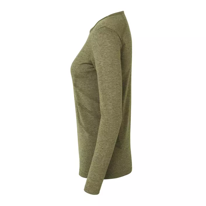 GEYSER seamless long-sleeved women's T-shirt, Olive melane, large image number 1