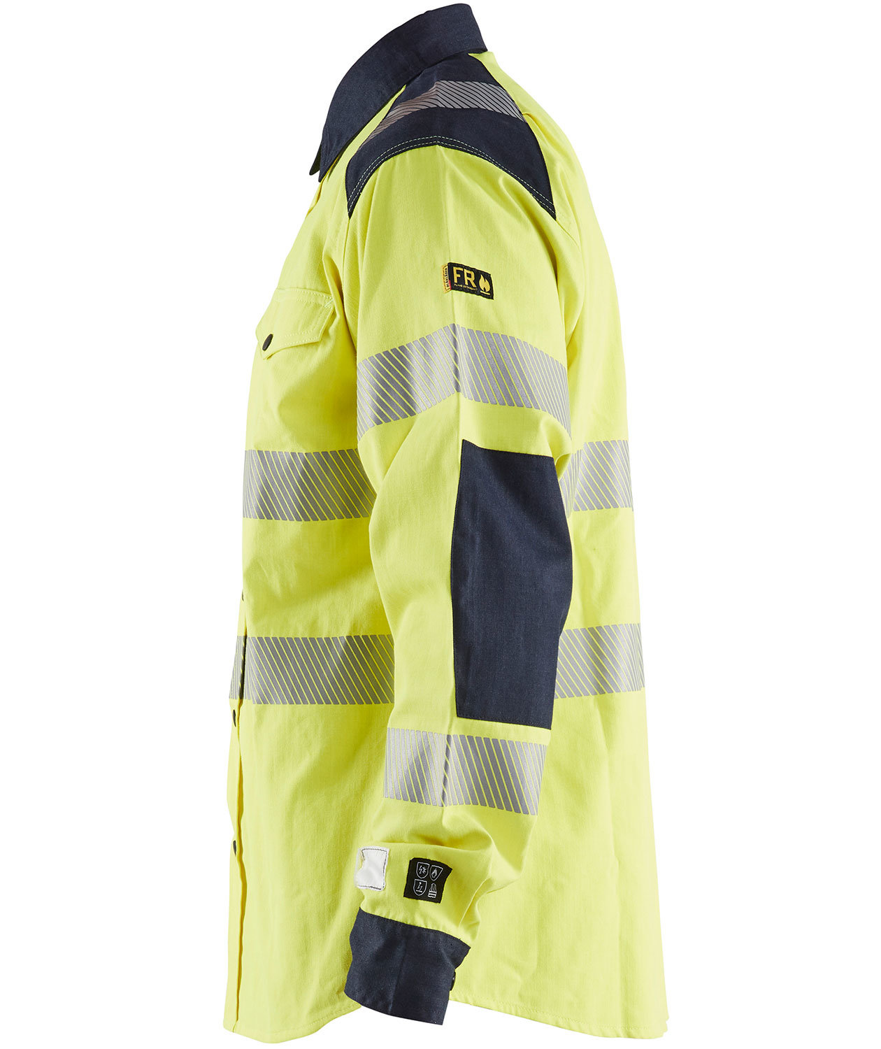 Bl&aring;kl&auml;der&nbsp;Multinorm shirt, Hi-vis yellow/Marine blue, large image number 2