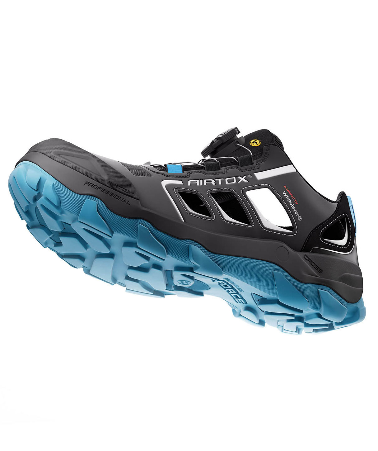 Airtox GL22 safety sandals S1P, Black/Blue, large image number 3