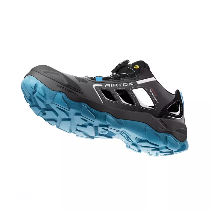 Airtox GL22 safety sandals S1P, Black/Blue, large image number 3