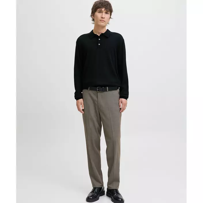 Jack & Jones Premium JPRBLAMERINO stickad tröja med merinoull, Black, large image number 6