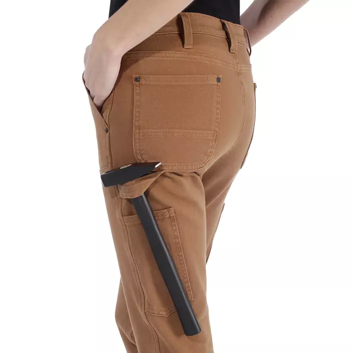 Carhartt Double Front dame arbejdsbukser, Carhartt Brown, large image number 3