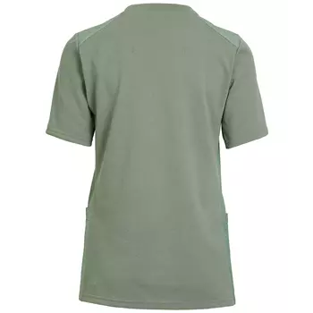 Kentaur dame pique T-shirt, Støvet grøn