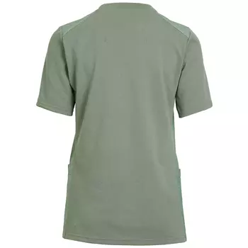Kentaur dame pique T-shirt, Støvet grøn