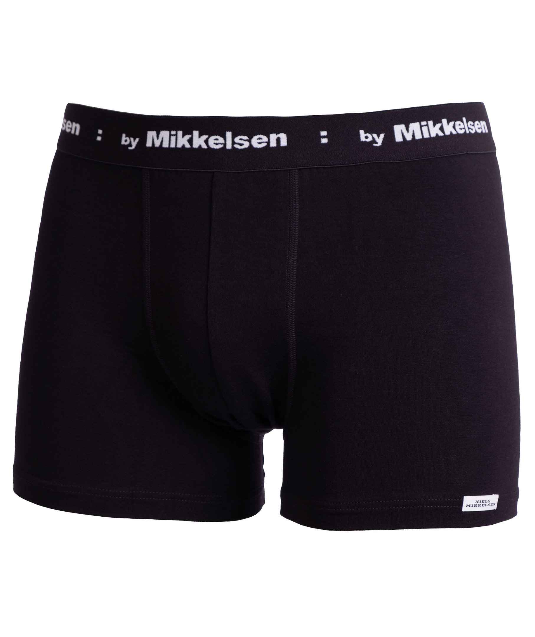 by Mikkelsen Bambus Boxershorts, Schwarz, Schwarz, swatch