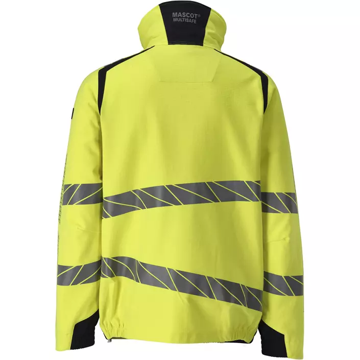 Mascot Accelerate Multisafe jakke full stretch, Hi-Vis Gul/Mørk Marine, large image number 1