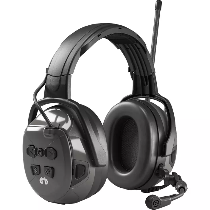 Hellberg Synergy DR hörselkåpor med Bluetooth, Grå/Svart, Grå/Svart, large image number 0