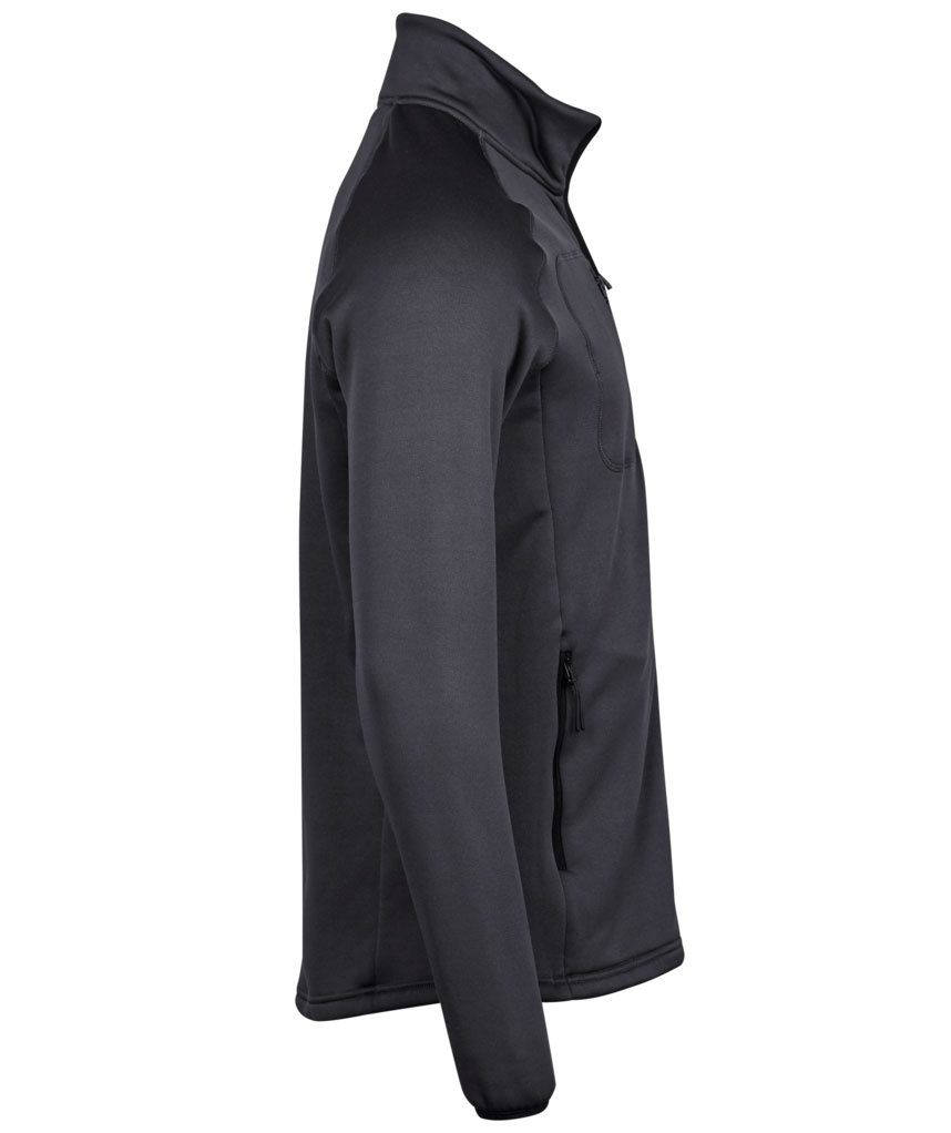 Tee Jays Stretch fleecejakke, M&oslash;rkegr&aring;, large image number 3