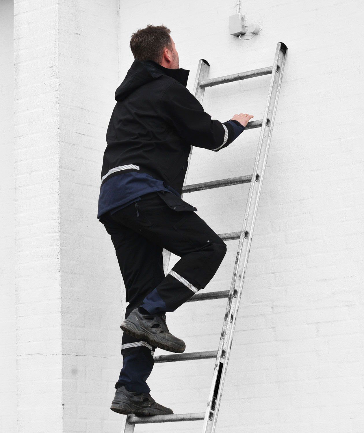 Lyngs&oslash;e Fox shell trousers full stretch, Black/Navy Blue, large image number 2