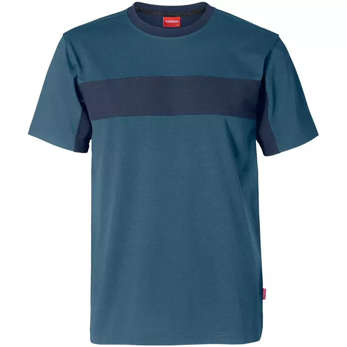 Kansas Evolve Industry T-shirt, Steel Blue/Marine Blue, large image number 0