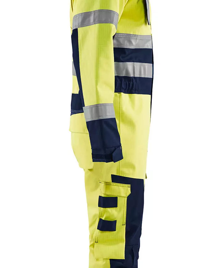 Bl&aring;kl&auml;der Multinorm thermal coverall, Hi-vis yellow/Marine blue, large image number 3