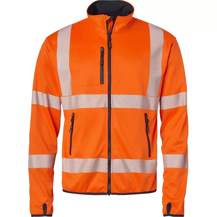 Top Swede softshell jacket 7721, Hi-Vis Orange/Navy, large image number 0