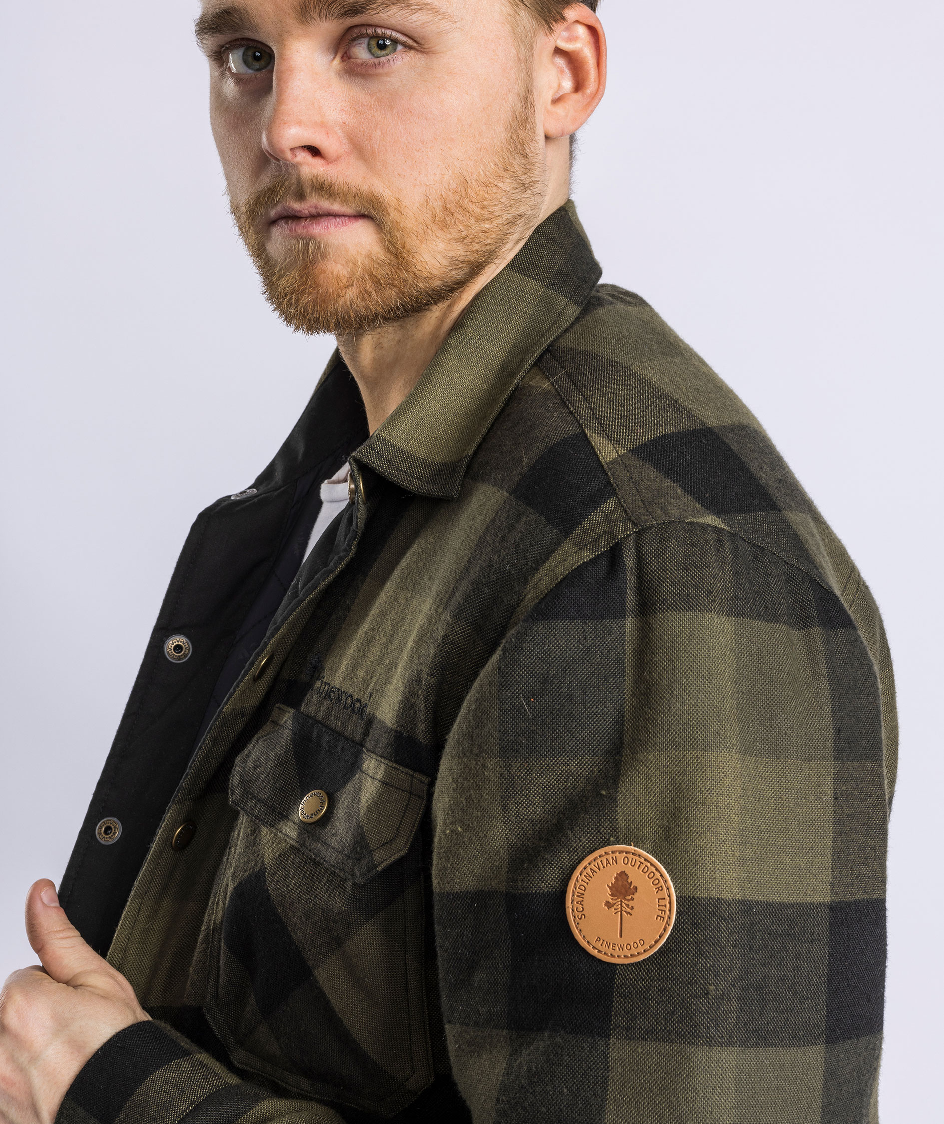 Pinewood Canada Classic 2.0 foret skovmandsskjorte, Gr&oslash;n/Sort, large image number 5