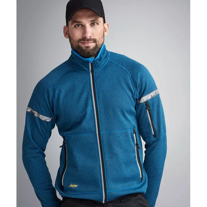 Snickers AllroundWork fleece jacket 8004, Blue, large image number 1