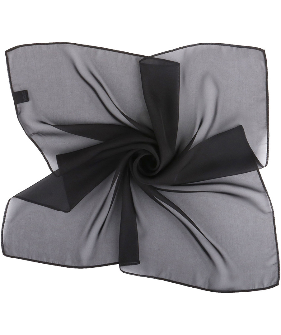 Karlowsky classic chiffon scarf, Black, Black, large image number 4