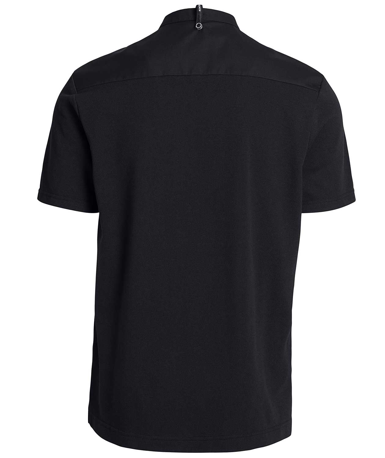 Kentaur modern fit kort&auml;rmad pique kock-/service skjorta, Svart, large image number 2