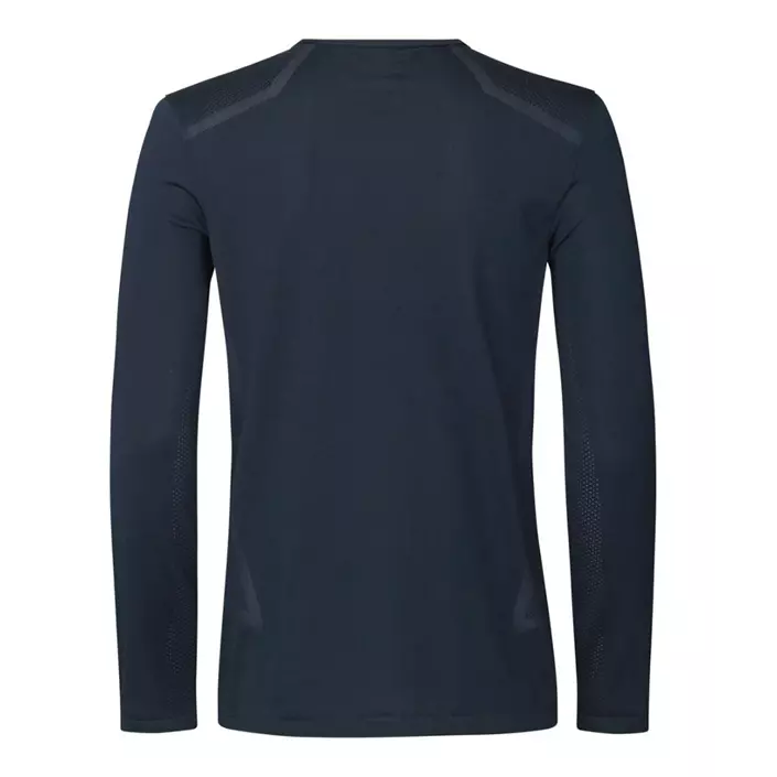 GEYSER seamless langærmet T-shirt, Navy, large image number 2
