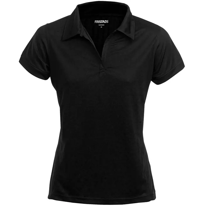 Fristads Acode Coolpass dame Polo T-shirt, Sort, large image number 0
