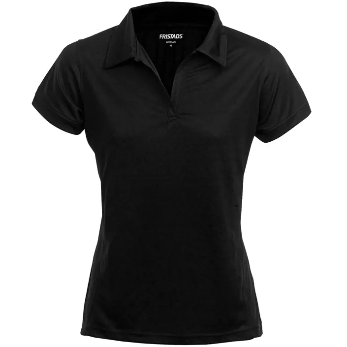 Fristads Acode Coolpass dame Polo T-shirt, Sort, large image number 0