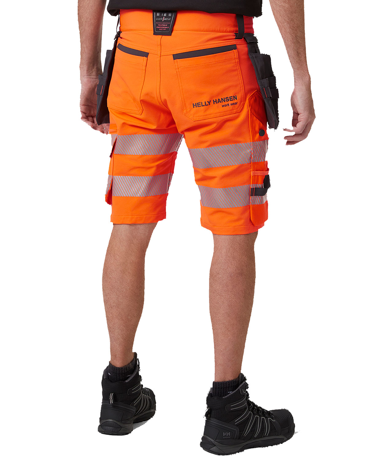 Helly Hansen ICU craftsman shorts full stretch, Hi-vis Orange/Ebony, large image number 3