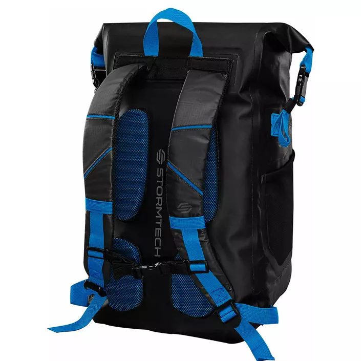 Stormtech Rainer waterproof backpack 25L, Black/Azur blue, Black/Azur blue, large image number 3