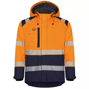 Tranemo Vision HV winter jacket, Hi-Vis Orange/Navy