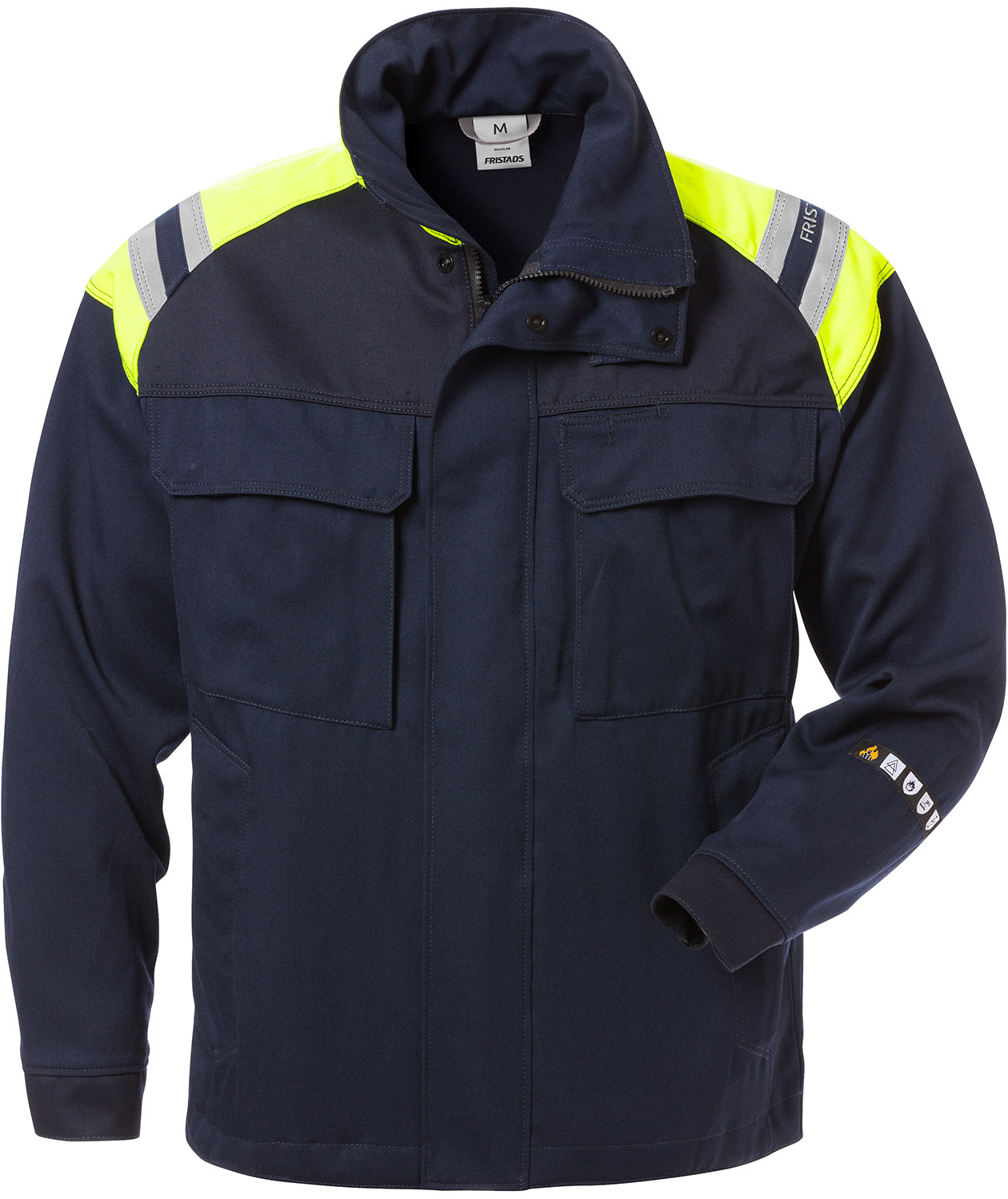Fristads Flamestat arbetsjacka 4965 MFA, Marin/Hi-Vis gul