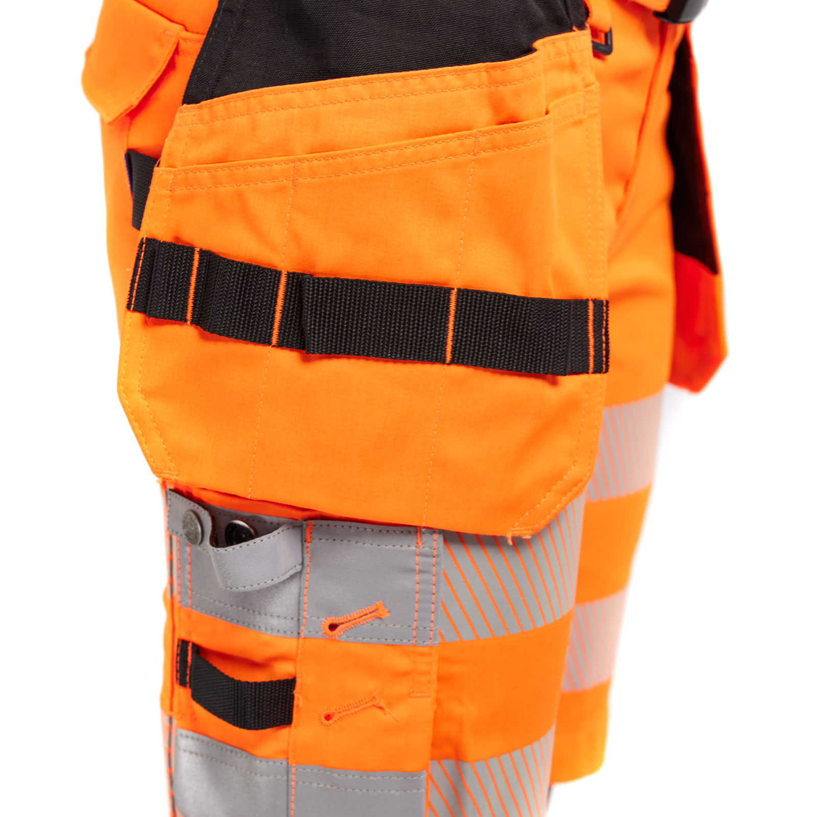 Bl&aring;kl&auml;der dame h&aring;ndv&aelig;rkershorts, Hi-vis Orange, large image number 5