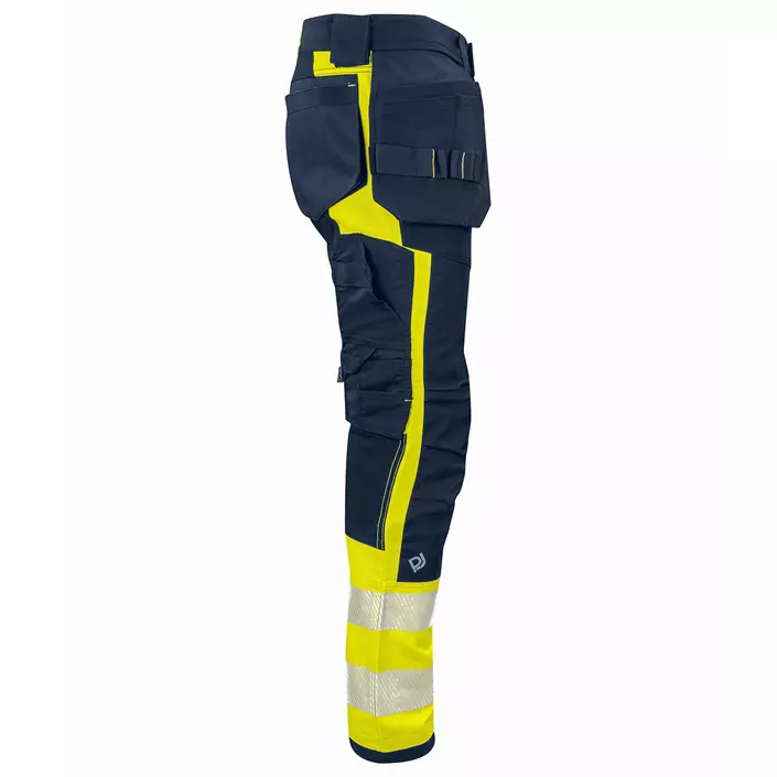 ProJob craftsman trousers 6540, Hi-Vis yellow/marine, large image number 2