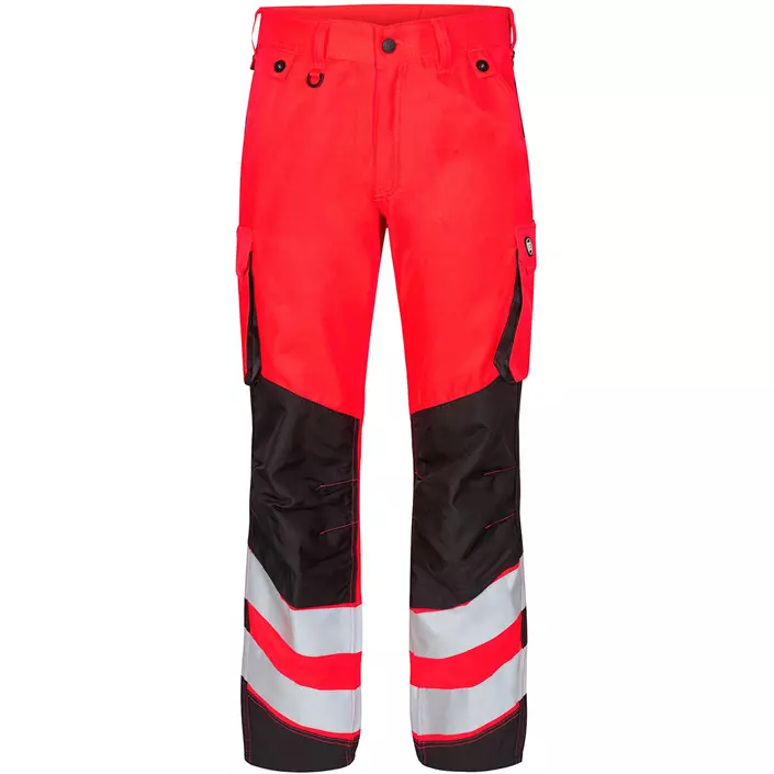 Engel Safety Light work trousers, Hi-vis Red/Black, large image number 0