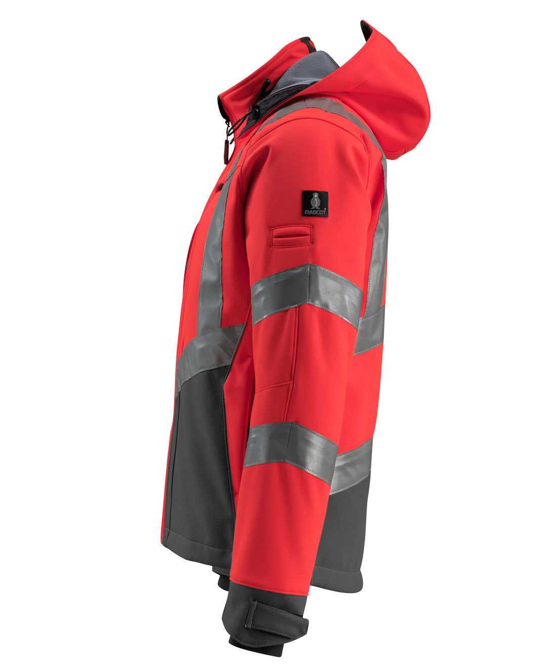 Mascot Safe Supreme Blackpool softshell jacket, Hi-vis red/Dark anthracite