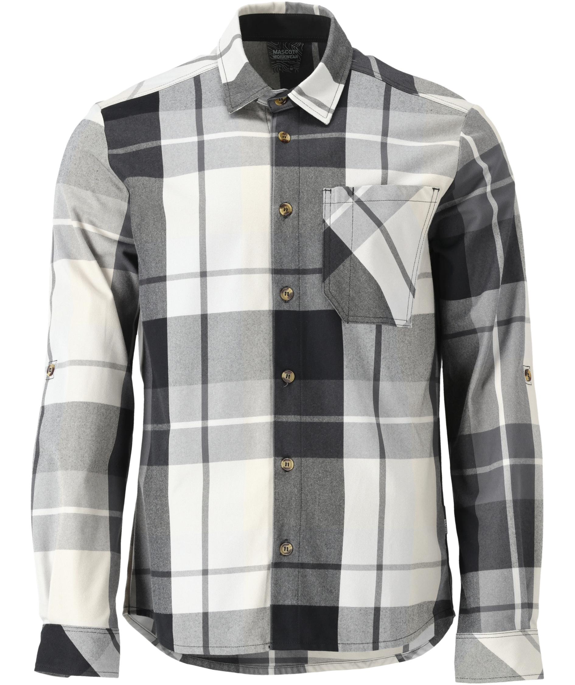 Mascot Customized flanellskjorta, Sten gr&aring;