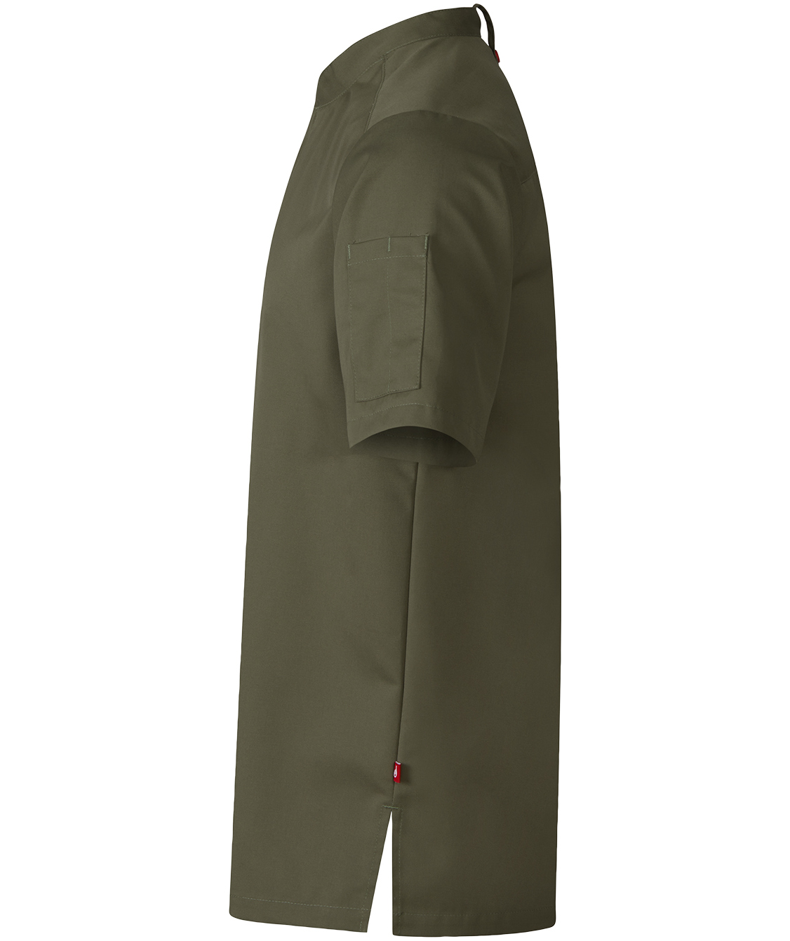 Segers 1097 kort&aelig;rmet kokkeskjorte, Olive green, large image number 3