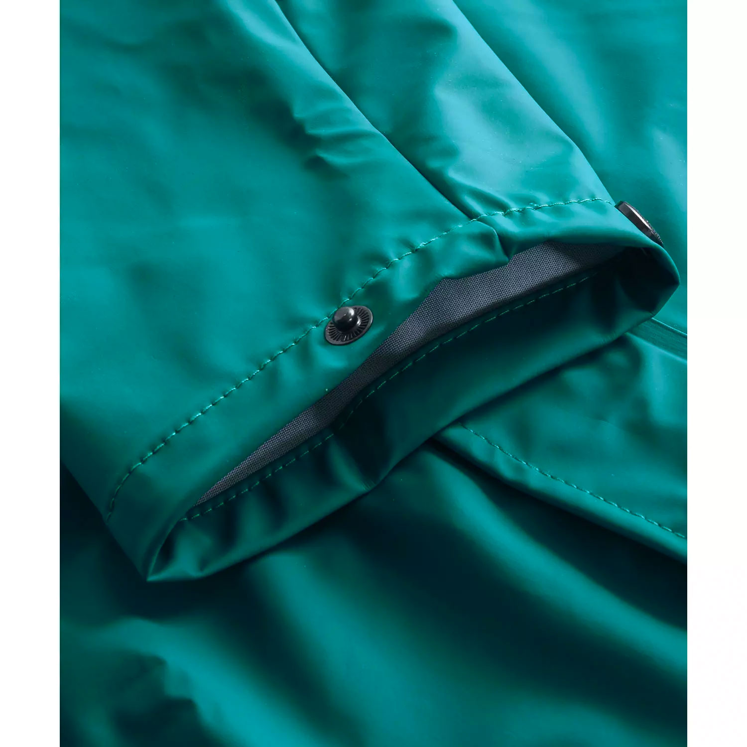 Lyngs&oslash;e PU raincoat fashion, Petrol, large image number 1