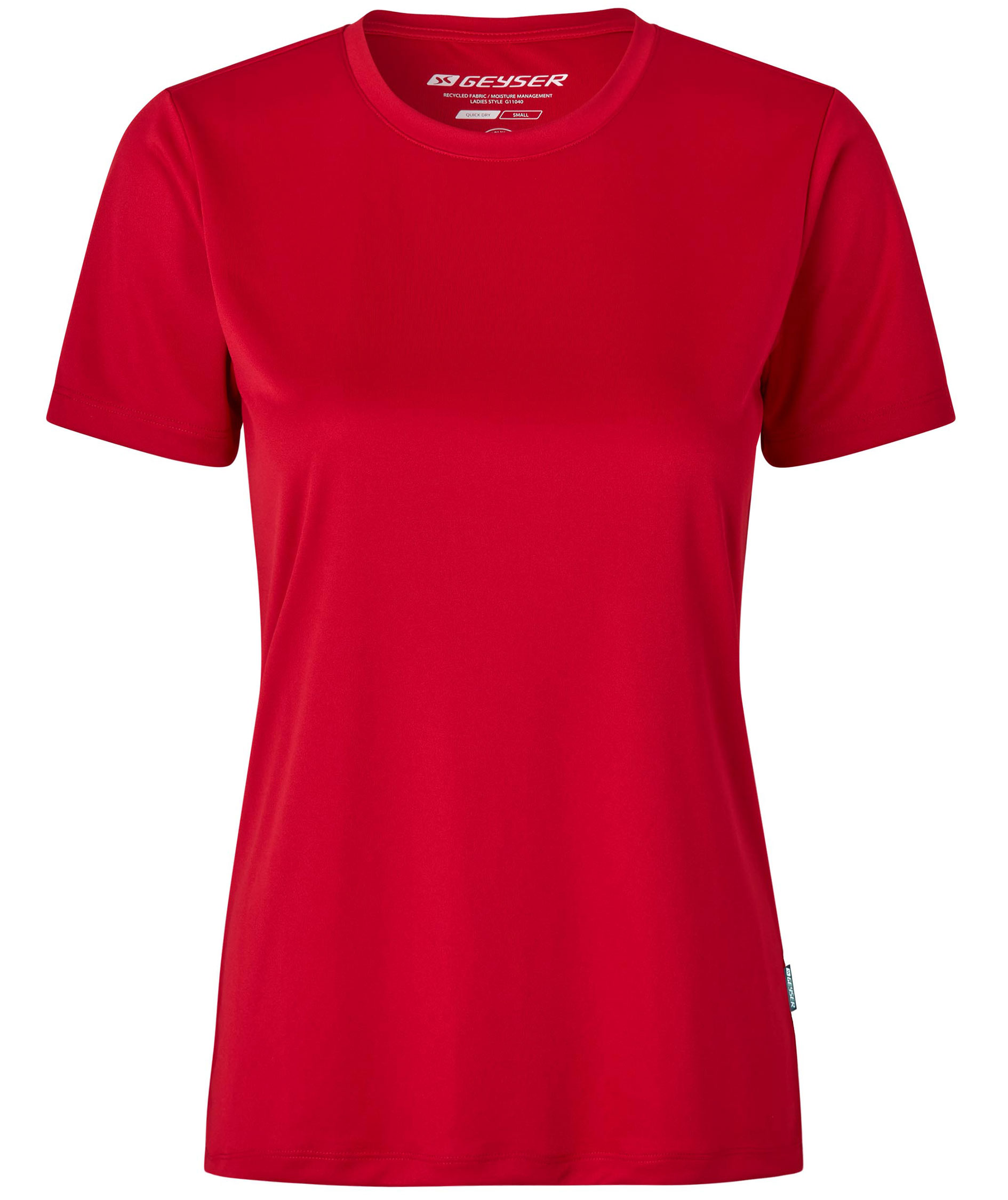 GEYSER&nbsp;Essential women's interlock T-shirt, Red, Red, swatch