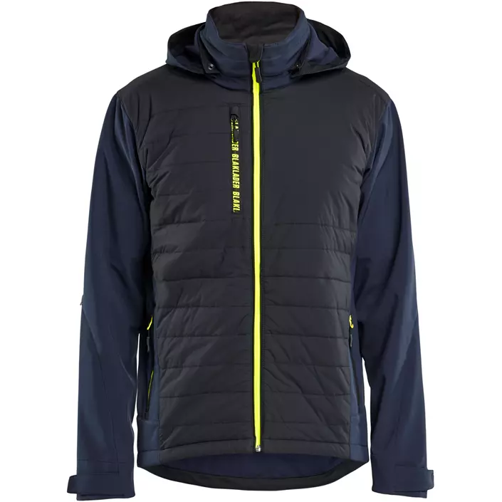 Blåkläder Hybridjacke, Dunkel Marine/Hi-Vis Gelb, large image number 0