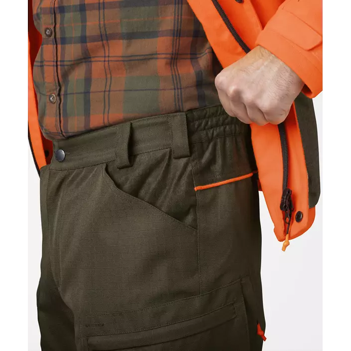 Seeland Venture trousers, Pine Green/Hi-Vis Orange, large image number 6