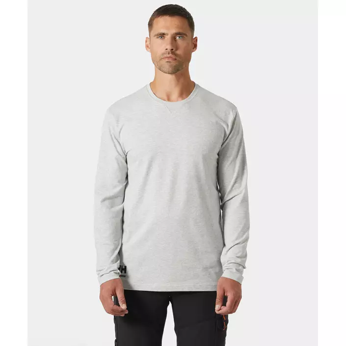 Helly Hansen Kensington långärmad T-shirt, Grey melange, large image number 1