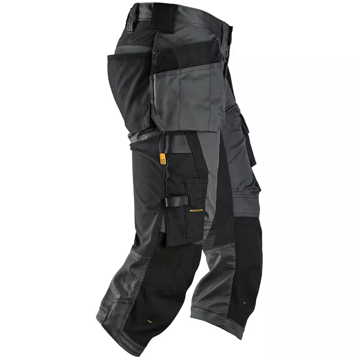 Snickers AllroundWork craftsman knee pants 6142, Steel Grey/Black, large image number 3